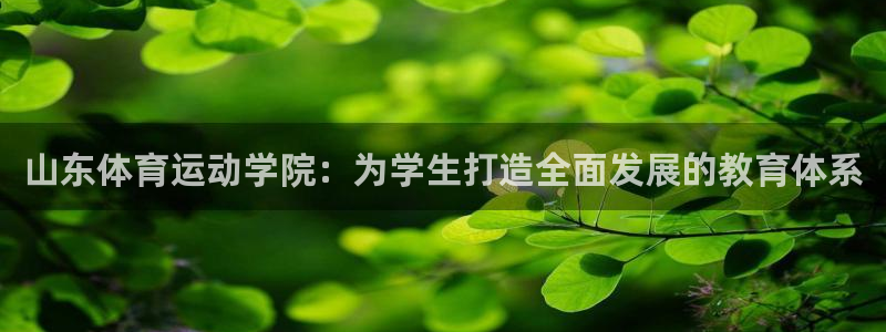 betway西汉姆：山东体育运动学院：为学生打造全面发展的教育体系